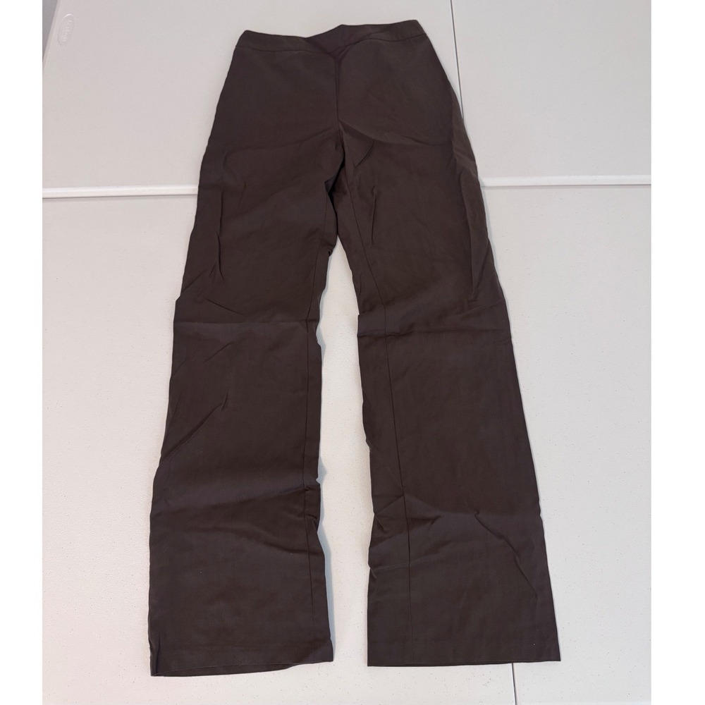 Carlisle Brown Wool Mohair‎ Blend Wide Leg Trousers Side Zip Pants vtg y2k 8 p3